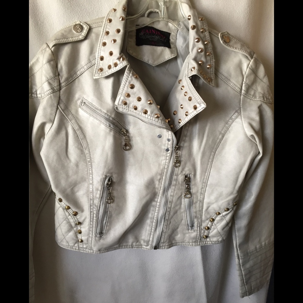 Pleather women's jacket size like m